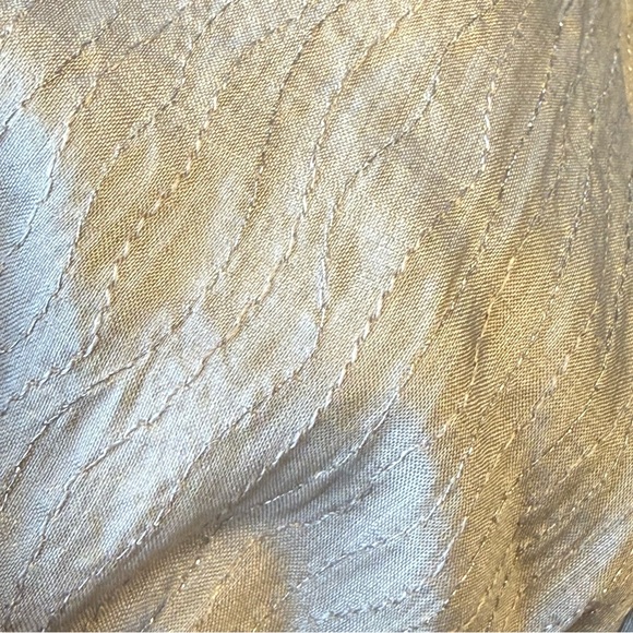 Eileen Fisher Light Tan Blazer Blouse 100% Silk with silk lining - Picture 13 of 13